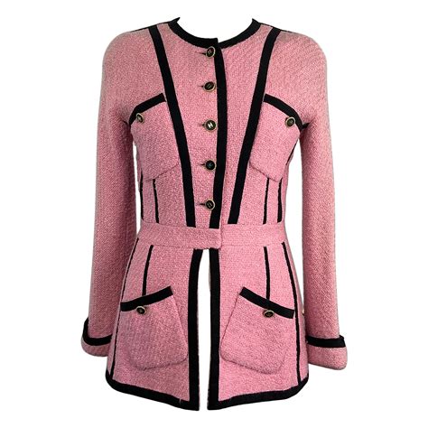 chanel leather jacket vintage|pink Chanel jacket women sale.